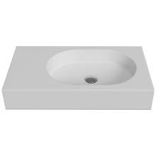Arki 700mm Matte White Rectangular Basin